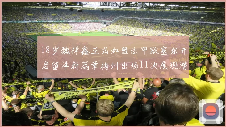 18岁魏祥鑫正式加盟法甲欧塞尔开启留洋新篇章梅州出场11次展现潜力