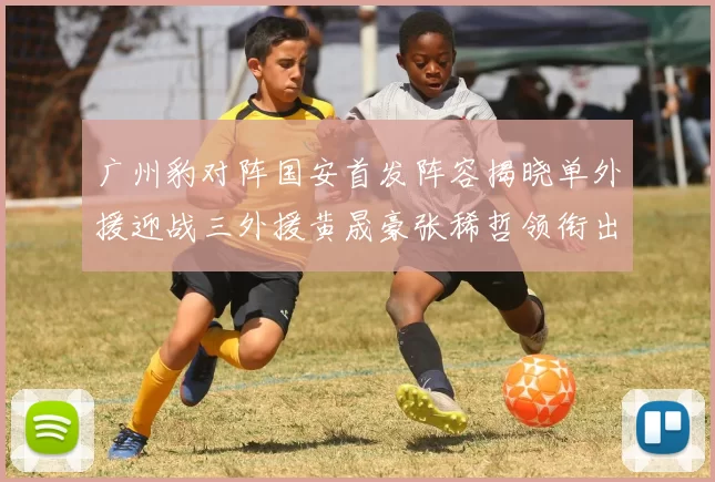 广州豹对阵国安首发阵容揭晓单外援迎战三外援黄晟豪张稀哲领衔出战